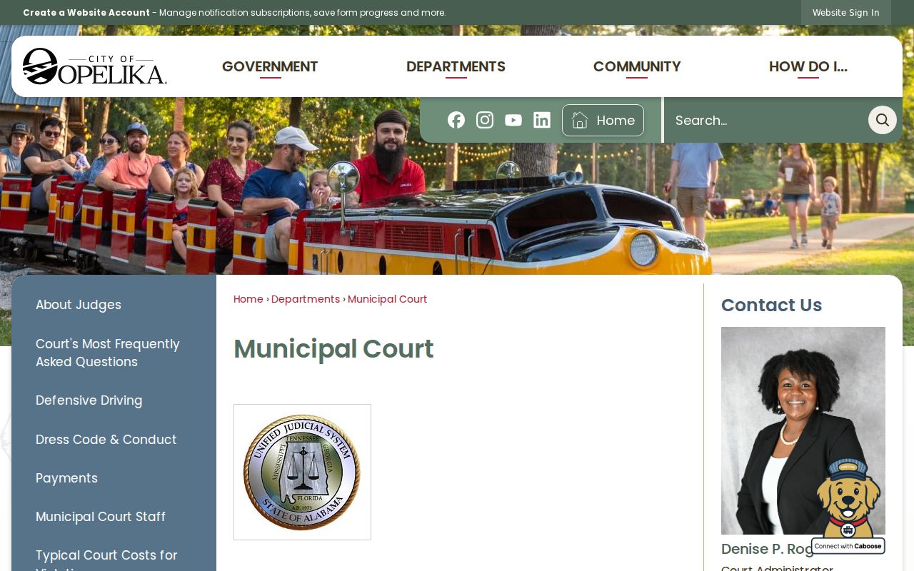 Lee County court calendar and Opelika Municipal Court schedule